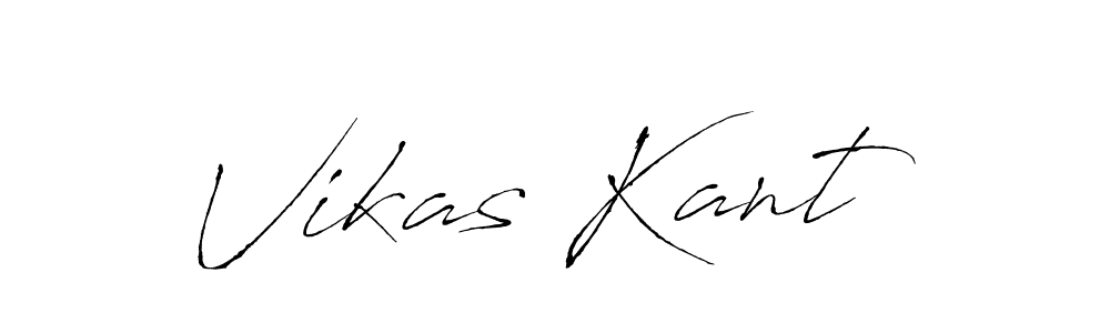 Use a signature maker to create a handwritten signature online. With this signature software, you can design (Antro_Vectra) your own signature for name Vikas Kant. Vikas Kant signature style 6 images and pictures png