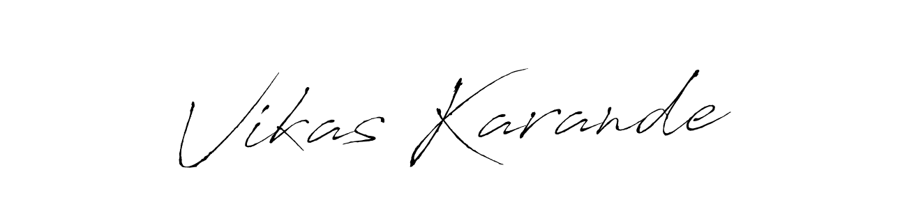 Make a short Vikas Karande signature style. Manage your documents anywhere anytime using Antro_Vectra. Create and add eSignatures, submit forms, share and send files easily. Vikas Karande signature style 6 images and pictures png