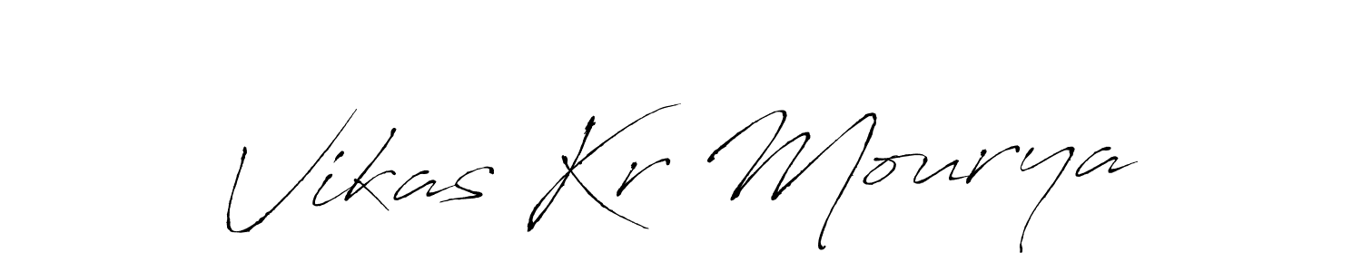 You should practise on your own different ways (Antro_Vectra) to write your name (Vikas Kr Mourya) in signature. don't let someone else do it for you. Vikas Kr Mourya signature style 6 images and pictures png