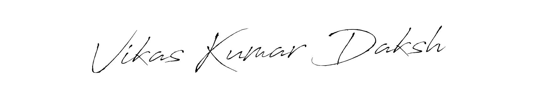 Design your own signature with our free online signature maker. With this signature software, you can create a handwritten (Antro_Vectra) signature for name Vikas Kumar Daksh. Vikas Kumar Daksh signature style 6 images and pictures png