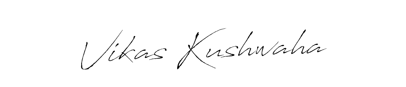 Create a beautiful signature design for name Vikas Kushwaha. With this signature (Antro_Vectra) fonts, you can make a handwritten signature for free. Vikas Kushwaha signature style 6 images and pictures png