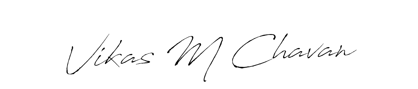 This is the best signature style for the Vikas M Chavan name. Also you like these signature font (Antro_Vectra). Mix name signature. Vikas M Chavan signature style 6 images and pictures png