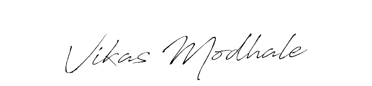 Make a beautiful signature design for name Vikas Modhale. With this signature (Antro_Vectra) style, you can create a handwritten signature for free. Vikas Modhale signature style 6 images and pictures png