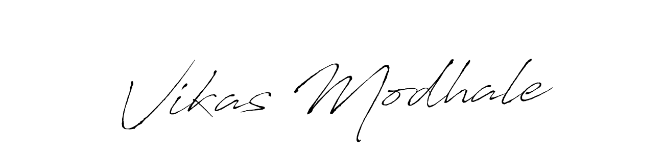 Make a beautiful signature design for name Vikas Modhale. With this signature (Antro_Vectra) style, you can create a handwritten signature for free. Vikas Modhale signature style 6 images and pictures png