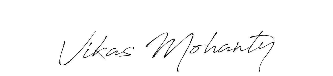 The best way (Antro_Vectra) to make a short signature is to pick only two or three words in your name. The name Vikas Mohanty include a total of six letters. For converting this name. Vikas Mohanty signature style 6 images and pictures png