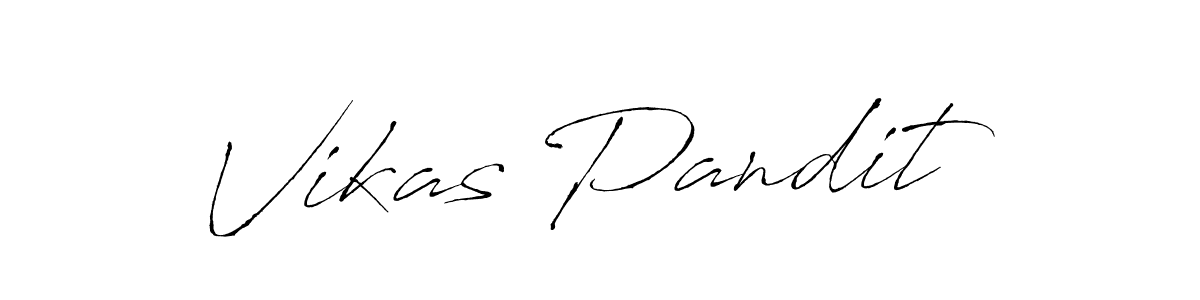 Design your own signature with our free online signature maker. With this signature software, you can create a handwritten (Antro_Vectra) signature for name Vikas Pandit. Vikas Pandit signature style 6 images and pictures png