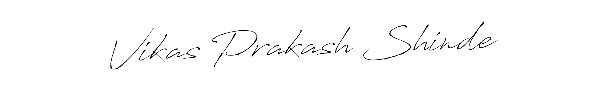 Create a beautiful signature design for name Vikas Prakash Shinde. With this signature (Antro_Vectra) fonts, you can make a handwritten signature for free. Vikas Prakash Shinde signature style 6 images and pictures png