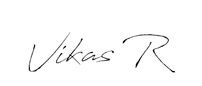 Similarly Antro_Vectra is the best handwritten signature design. Signature creator online .You can use it as an online autograph creator for name Vikas R. Vikas R signature style 6 images and pictures png