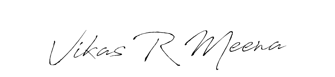 Use a signature maker to create a handwritten signature online. With this signature software, you can design (Antro_Vectra) your own signature for name Vikas R Meena. Vikas R Meena signature style 6 images and pictures png