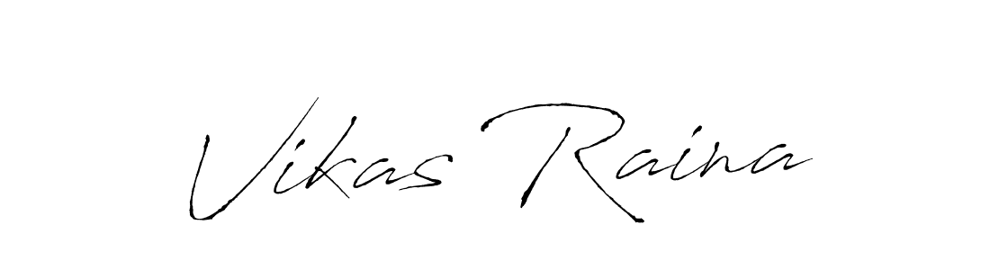 Vikas Raina stylish signature style. Best Handwritten Sign (Antro_Vectra) for my name. Handwritten Signature Collection Ideas for my name Vikas Raina. Vikas Raina signature style 6 images and pictures png