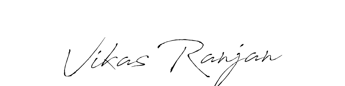 How to make Vikas Ranjan name signature. Use Antro_Vectra style for creating short signs online. This is the latest handwritten sign. Vikas Ranjan signature style 6 images and pictures png