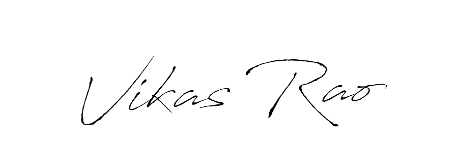 Design your own signature with our free online signature maker. With this signature software, you can create a handwritten (Antro_Vectra) signature for name Vikas Rao. Vikas Rao signature style 6 images and pictures png