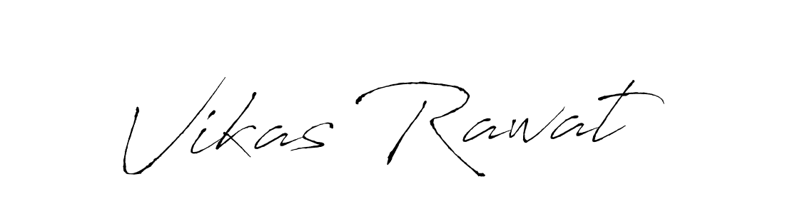 How to make Vikas Rawat name signature. Use Antro_Vectra style for creating short signs online. This is the latest handwritten sign. Vikas Rawat signature style 6 images and pictures png