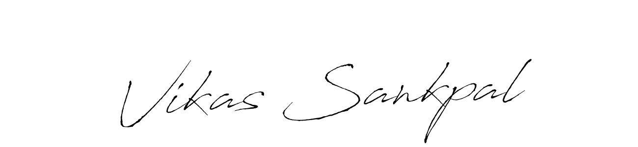 The best way (Antro_Vectra) to make a short signature is to pick only two or three words in your name. The name Vikas Sankpal include a total of six letters. For converting this name. Vikas Sankpal signature style 6 images and pictures png