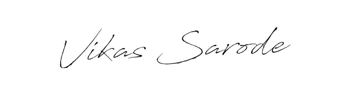 Antro_Vectra is a professional signature style that is perfect for those who want to add a touch of class to their signature. It is also a great choice for those who want to make their signature more unique. Get Vikas Sarode name to fancy signature for free. Vikas Sarode signature style 6 images and pictures png