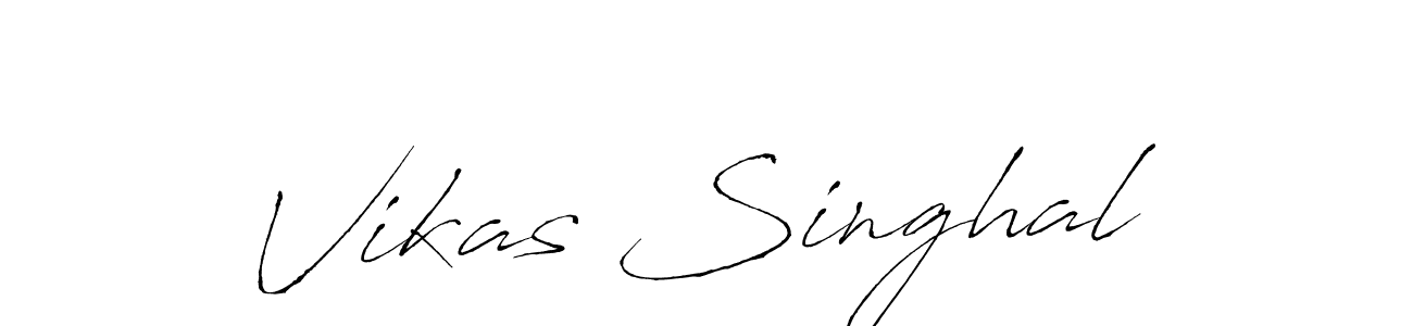 Vikas Singhal stylish signature style. Best Handwritten Sign (Antro_Vectra) for my name. Handwritten Signature Collection Ideas for my name Vikas Singhal. Vikas Singhal signature style 6 images and pictures png