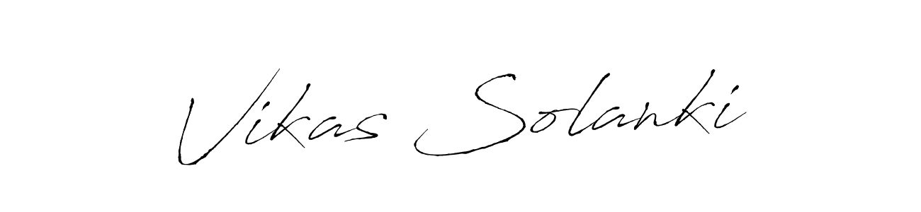 The best way (Antro_Vectra) to make a short signature is to pick only two or three words in your name. The name Vikas Solanki include a total of six letters. For converting this name. Vikas Solanki signature style 6 images and pictures png