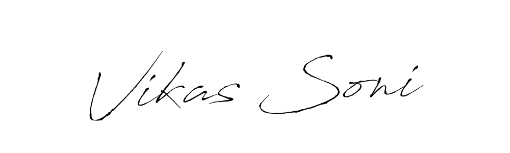 The best way (Antro_Vectra) to make a short signature is to pick only two or three words in your name. The name Vikas Soni include a total of six letters. For converting this name. Vikas Soni signature style 6 images and pictures png