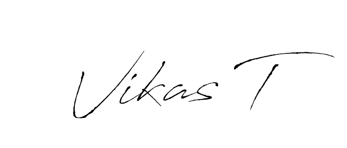 Also You can easily find your signature by using the search form. We will create Vikas T name handwritten signature images for you free of cost using Antro_Vectra sign style. Vikas T signature style 6 images and pictures png