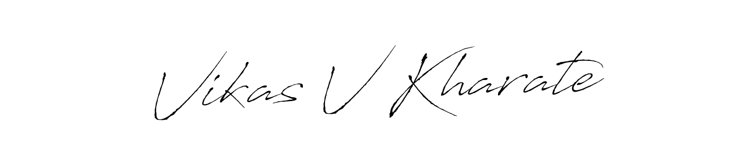 Make a short Vikas V Kharate signature style. Manage your documents anywhere anytime using Antro_Vectra. Create and add eSignatures, submit forms, share and send files easily. Vikas V Kharate signature style 6 images and pictures png