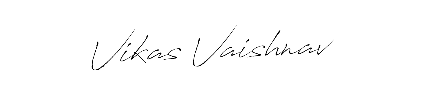 Design your own signature with our free online signature maker. With this signature software, you can create a handwritten (Antro_Vectra) signature for name Vikas Vaishnav. Vikas Vaishnav signature style 6 images and pictures png