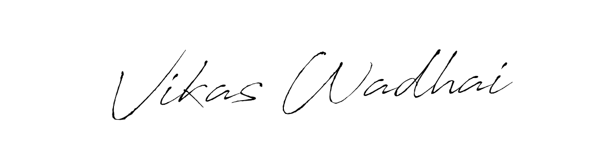 Also You can easily find your signature by using the search form. We will create Vikas Wadhai name handwritten signature images for you free of cost using Antro_Vectra sign style. Vikas Wadhai signature style 6 images and pictures png