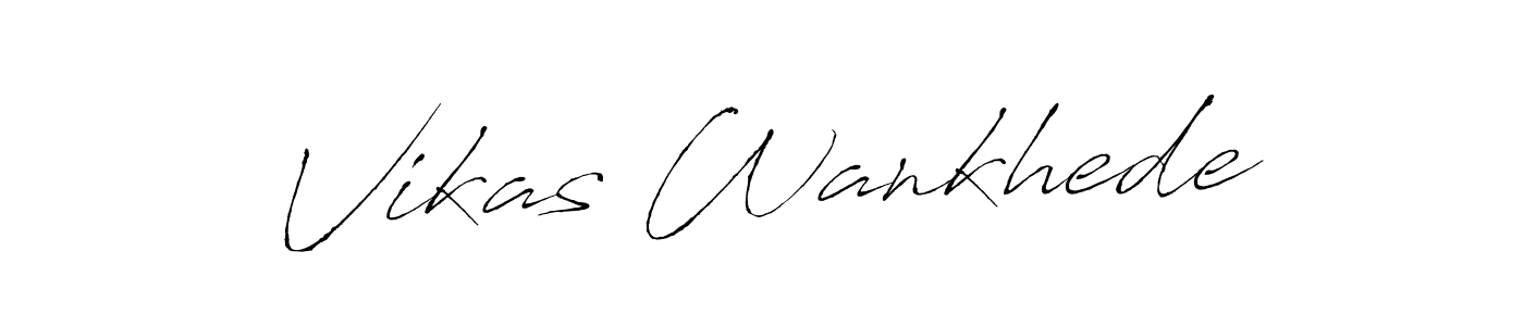 Make a beautiful signature design for name Vikas Wankhede. Use this online signature maker to create a handwritten signature for free. Vikas Wankhede signature style 6 images and pictures png