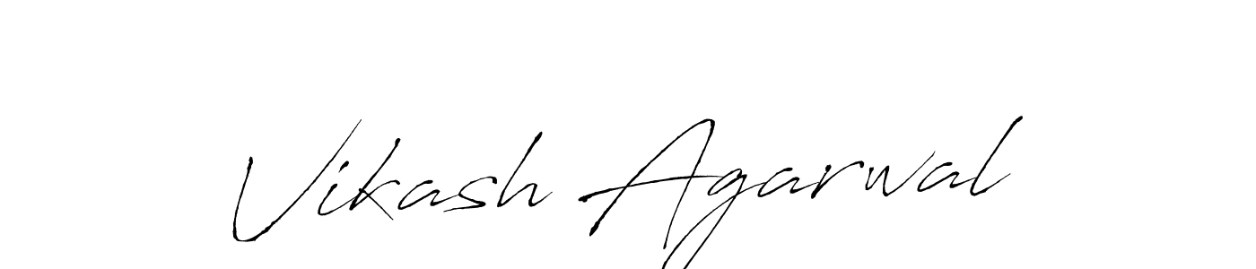 Create a beautiful signature design for name Vikash Agarwal. With this signature (Antro_Vectra) fonts, you can make a handwritten signature for free. Vikash Agarwal signature style 6 images and pictures png