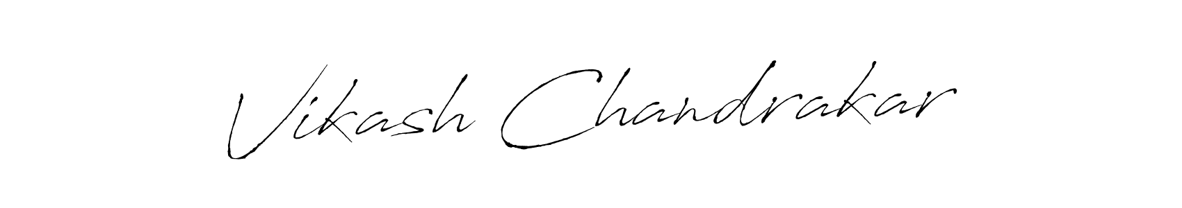 Create a beautiful signature design for name Vikash Chandrakar. With this signature (Antro_Vectra) fonts, you can make a handwritten signature for free. Vikash Chandrakar signature style 6 images and pictures png