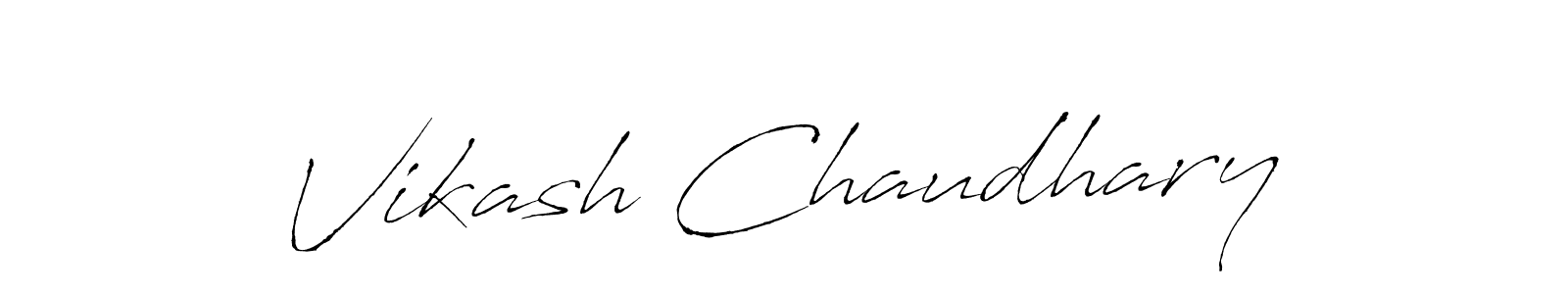 Design your own signature with our free online signature maker. With this signature software, you can create a handwritten (Antro_Vectra) signature for name Vikash Chaudhary. Vikash Chaudhary signature style 6 images and pictures png