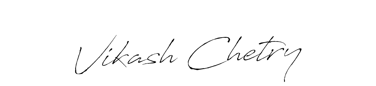 Make a beautiful signature design for name Vikash Chetry. Use this online signature maker to create a handwritten signature for free. Vikash Chetry signature style 6 images and pictures png