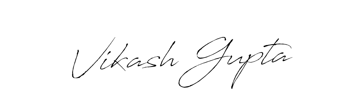 Create a beautiful signature design for name Vikash Gupta. With this signature (Antro_Vectra) fonts, you can make a handwritten signature for free. Vikash Gupta signature style 6 images and pictures png