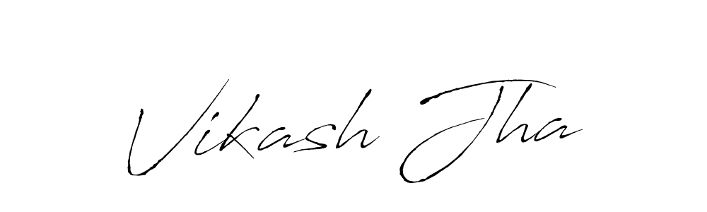 Design your own signature with our free online signature maker. With this signature software, you can create a handwritten (Antro_Vectra) signature for name Vikash Jha. Vikash Jha signature style 6 images and pictures png