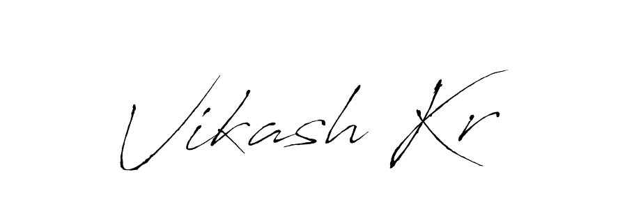 The best way (Antro_Vectra) to make a short signature is to pick only two or three words in your name. The name Vikash Kr include a total of six letters. For converting this name. Vikash Kr signature style 6 images and pictures png
