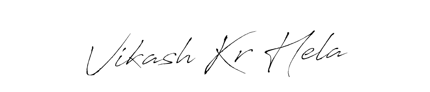 Similarly Antro_Vectra is the best handwritten signature design. Signature creator online .You can use it as an online autograph creator for name Vikash Kr Hela. Vikash Kr Hela signature style 6 images and pictures png