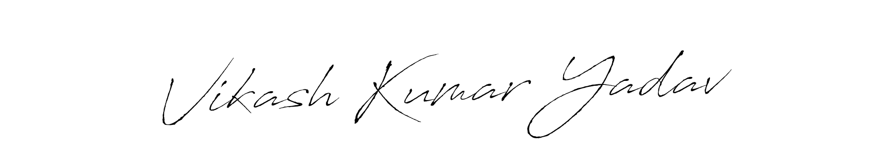 Design your own signature with our free online signature maker. With this signature software, you can create a handwritten (Antro_Vectra) signature for name Vikash Kumar Yadav. Vikash Kumar Yadav signature style 6 images and pictures png