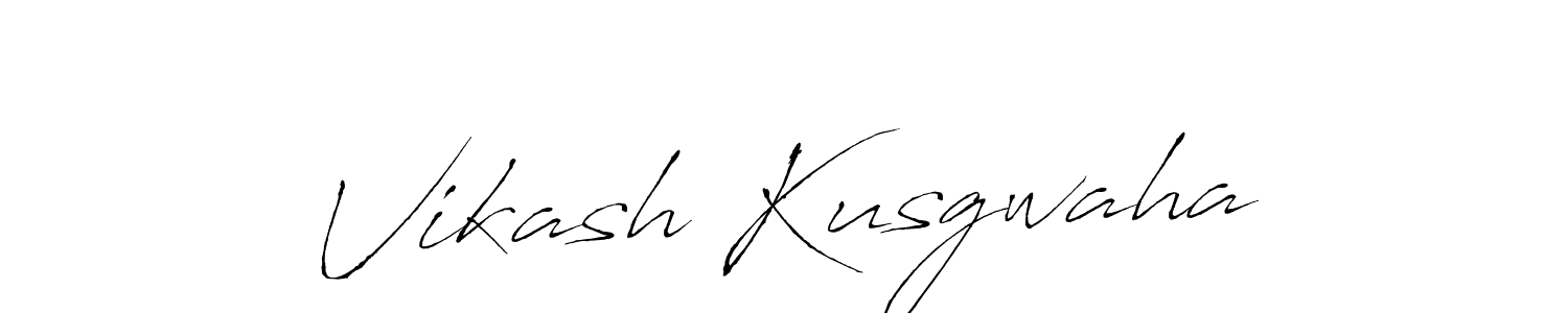 How to make Vikash Kusgwaha signature? Antro_Vectra is a professional autograph style. Create handwritten signature for Vikash Kusgwaha name. Vikash Kusgwaha signature style 6 images and pictures png