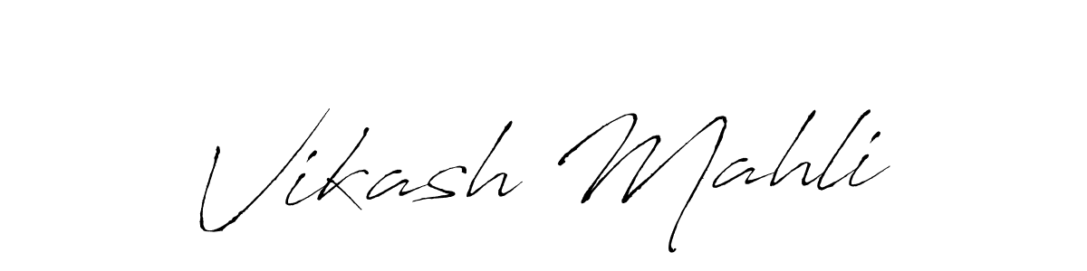 Design your own signature with our free online signature maker. With this signature software, you can create a handwritten (Antro_Vectra) signature for name Vikash Mahli. Vikash Mahli signature style 6 images and pictures png