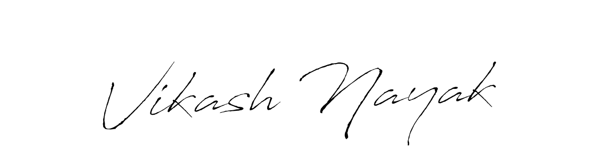 How to make Vikash Nayak name signature. Use Antro_Vectra style for creating short signs online. This is the latest handwritten sign. Vikash Nayak signature style 6 images and pictures png