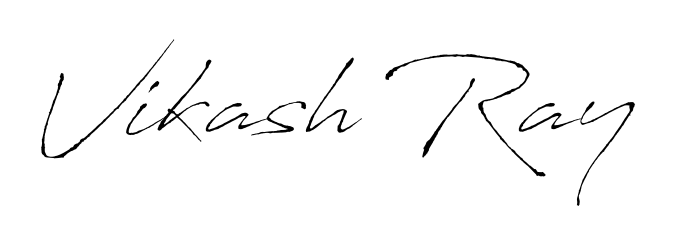 A stylish, flowing autograph style designed for name Vikash Ray using Antro_Vectra typography. Perfect for digital creative projects. Vikash Ray signature style 6 images and pictures png