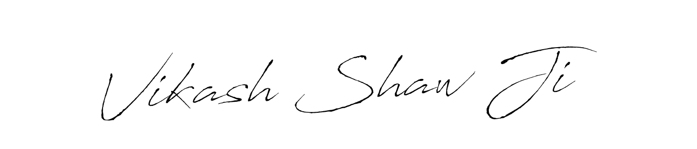 Make a beautiful signature design for name Vikash Shaw Ji. With this signature (Antro_Vectra) style, you can create a handwritten signature for free. Vikash Shaw Ji signature style 6 images and pictures png