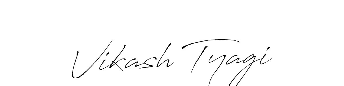 Make a beautiful signature design for name Vikash Tyagi. With this signature (Antro_Vectra) style, you can create a handwritten signature for free. Vikash Tyagi signature style 6 images and pictures png