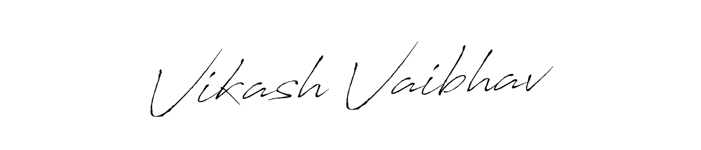 Antro_Vectra is a professional signature style that is perfect for those who want to add a touch of class to their signature. It is also a great choice for those who want to make their signature more unique. Get Vikash Vaibhav name to fancy signature for free. Vikash Vaibhav signature style 6 images and pictures png