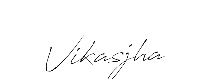 How to make Vikasjha name signature. Use Antro_Vectra style for creating short signs online. This is the latest handwritten sign. Vikasjha signature style 6 images and pictures png