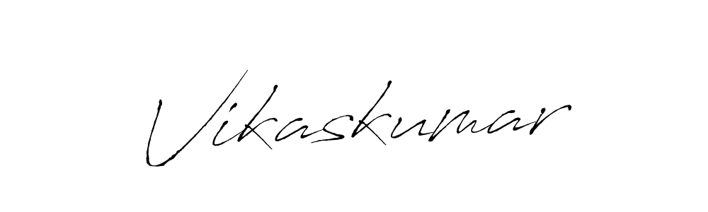Design your own signature with our free online signature maker. With this signature software, you can create a handwritten (Antro_Vectra) signature for name Vikaskumar. Vikaskumar signature style 6 images and pictures png