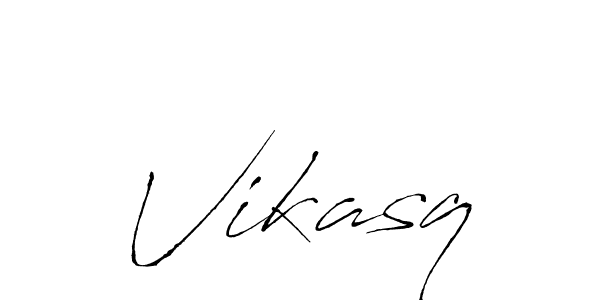 Create a beautiful signature design for name Vikasq. With this signature (Antro_Vectra) fonts, you can make a handwritten signature for free. Vikasq signature style 6 images and pictures png