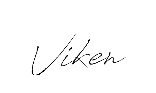 How to make Viken signature? Antro_Vectra is a professional autograph style. Create handwritten signature for Viken name. Viken signature style 6 images and pictures png