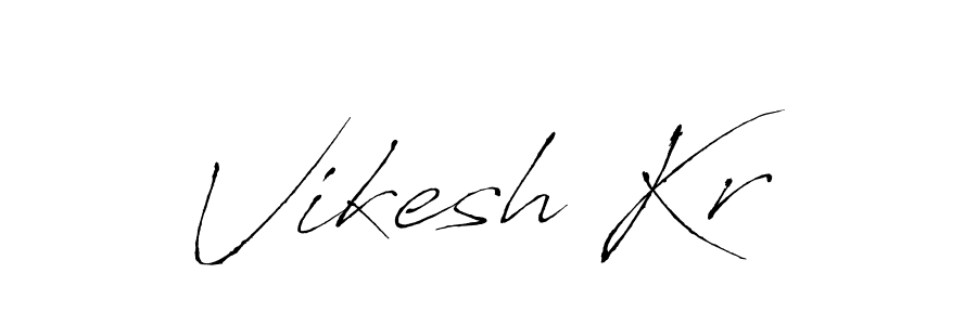 How to make Vikesh Kr signature? Antro_Vectra is a professional autograph style. Create handwritten signature for Vikesh Kr name. Vikesh Kr signature style 6 images and pictures png