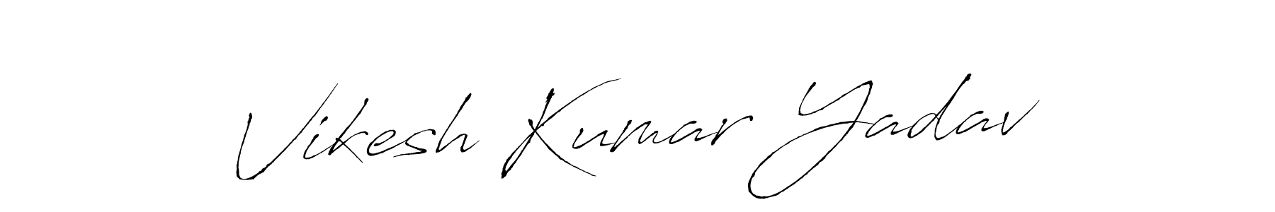 The best way (Antro_Vectra) to make a short signature is to pick only two or three words in your name. The name Vikesh Kumar Yadav include a total of six letters. For converting this name. Vikesh Kumar Yadav signature style 6 images and pictures png