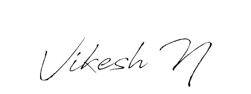 It looks lik you need a new signature style for name Vikesh N. Design unique handwritten (Antro_Vectra) signature with our free signature maker in just a few clicks. Vikesh N signature style 6 images and pictures png